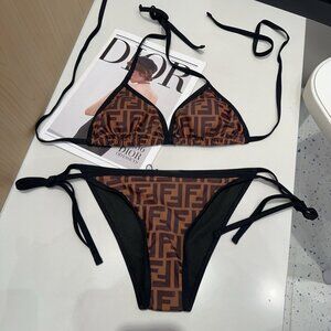 Brown Bikinis for Fendi